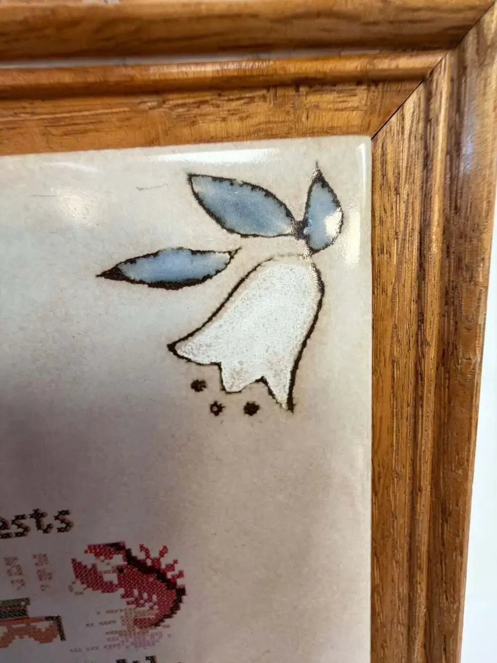 Vintage Frank La Rose Handcrafted Decorative Ceramic Kitchen‎ Tile Wall Art